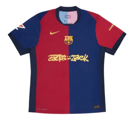 Camiseta FC Barcelona 24/25 talla niño 1ª equipación x Travis Scott