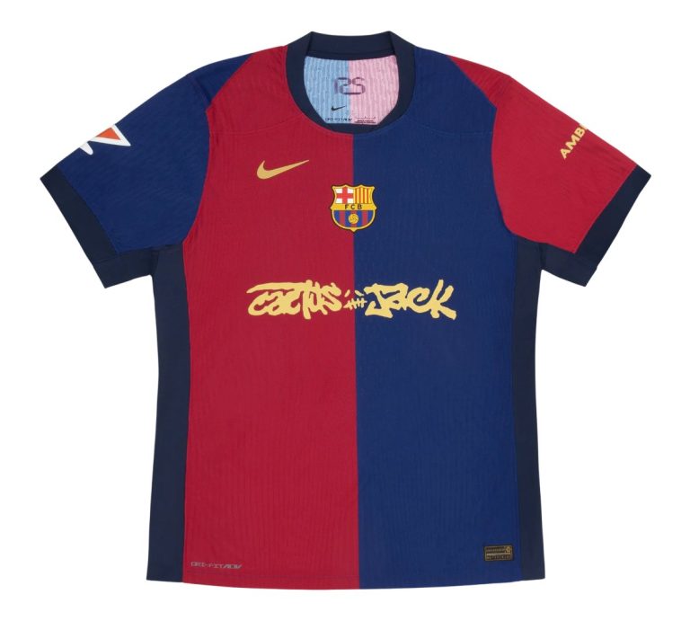 Camiseta FC Barcelona 24/25 talla niño 1ª equipación x Travis Scott