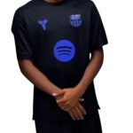 Camiseta FC Barcelona 25/26 pre-partido talla niño