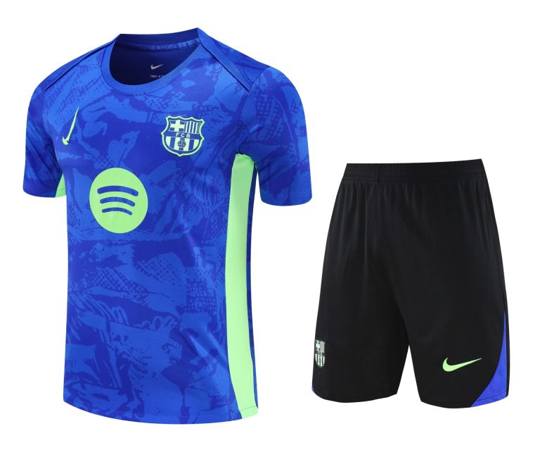 Conjunto de calentamiento FC Barcelona azul