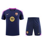 Conjunto de calentamiento FC Barcelona azul oscuro y morado