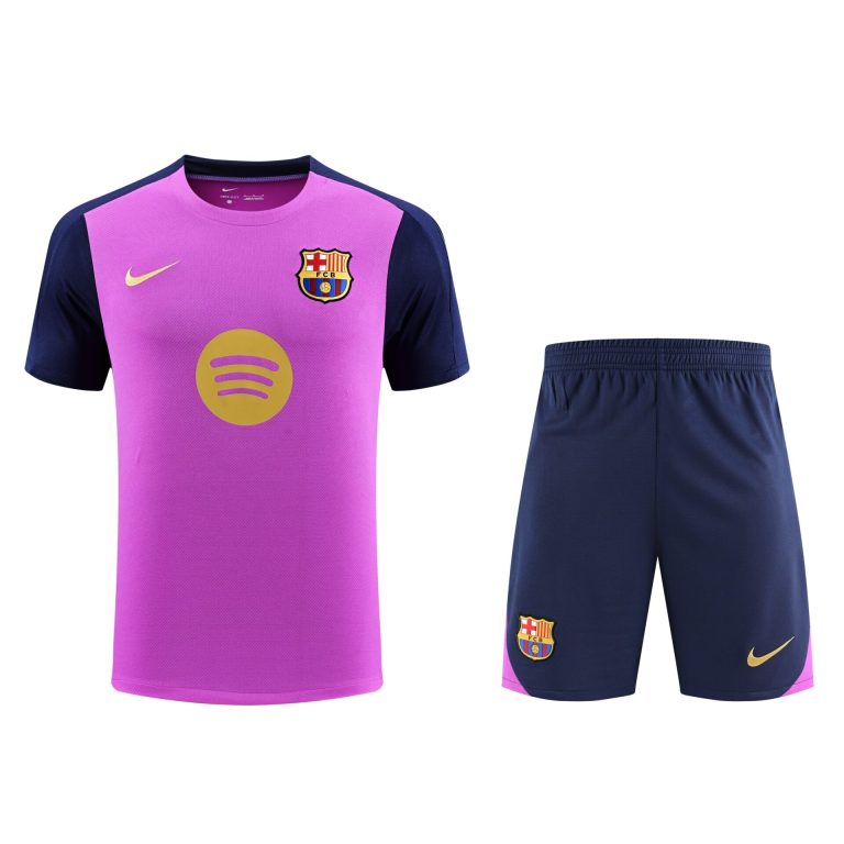Conjunto de calentamiento FC Barcelona morado
