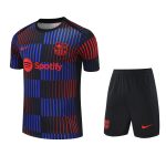 Conjunto de calentamiento FC Barcelona azul y rojo rayas - Imagen 2