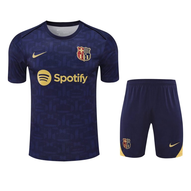 Conjunto de calentamiento FC Barcelona azul oscuro