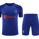 Conjunto de calentamiento FC Barcelona azul marino
