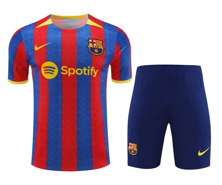 Conjunto de calentamiento FC Barcelona azul y rojo clásico