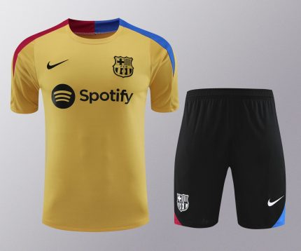 Conjunto de calentamiento FC Barcelona oro