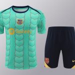Conjunto de calentamiento FC Barcelona azul claro escudos