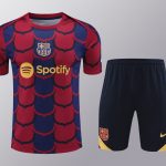 Conjunto de calentamiento FC Barcelona azul y rojo escudos