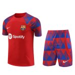 Conjunto de calentamiento FC Barcelona rojo y azul triangulos - Imagen 2