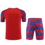 Conjunto de calentamiento FC Barcelona rojo y azul triangulos - Imagen 3