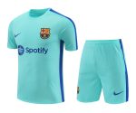 Conjunto de calentamiento FC Barcelona azul cielo y azul - Imagen 2