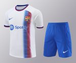 Conjunto de calentamiento FC Barcelona blanco azul y rojo - Imagen 2