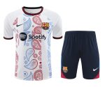 Conjunto de calentamiento FC Barcelona blanco mandala