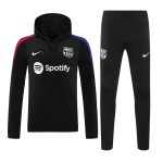 Conjunto manga larga FC Barcelona negro