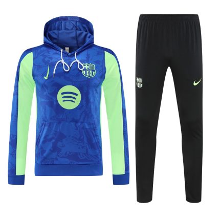Conjunto manga larga FC Barcelona azul y verde