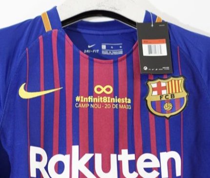 Camiseta retro FC Barcelona Edición Iniesta Infinito