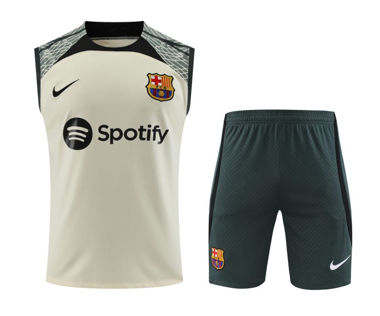 Conjunto tirantes FC Barcelona blanco red