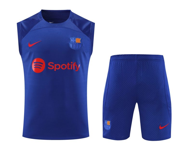 Conjunto tirantes FC Barcelona azul marino