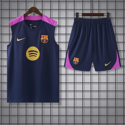 Conjunto tirantes FC Barcelona azul oscuro y morado