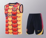 Conjunto tirantes FC Barcelona amarillo y naranja escudos - Imagen 2