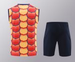 Conjunto tirantes FC Barcelona amarillo y naranja escudos - Imagen 3