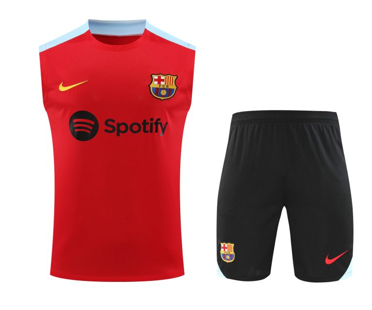 Conjunto tirantes FC Barcelona rojo