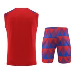 Conjunto tirantes FC Barcelona rojo y azul triangulos - Imagen 3