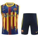 Conjunto tirantes FC Barcelona amarillo rojo y azul