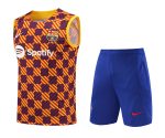 Conjunto tirantes FC Barcelona amarillo azul y rojo cuadros - Imagen 2