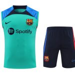 Conjunto tirantes FC Barcelona azul claro y azul