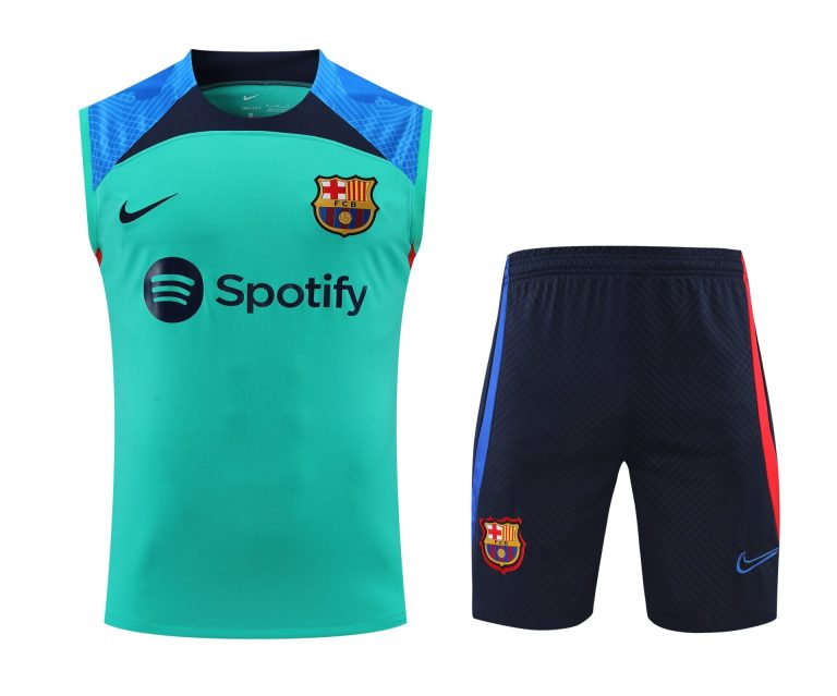 Conjunto tirantes FC Barcelona azul claro y azul