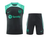Conjunto tirantes FC Barcelona negro y azul claro