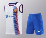 Conjunto tirantes FC Barcelona blanco franja azul y roja - Imagen 2